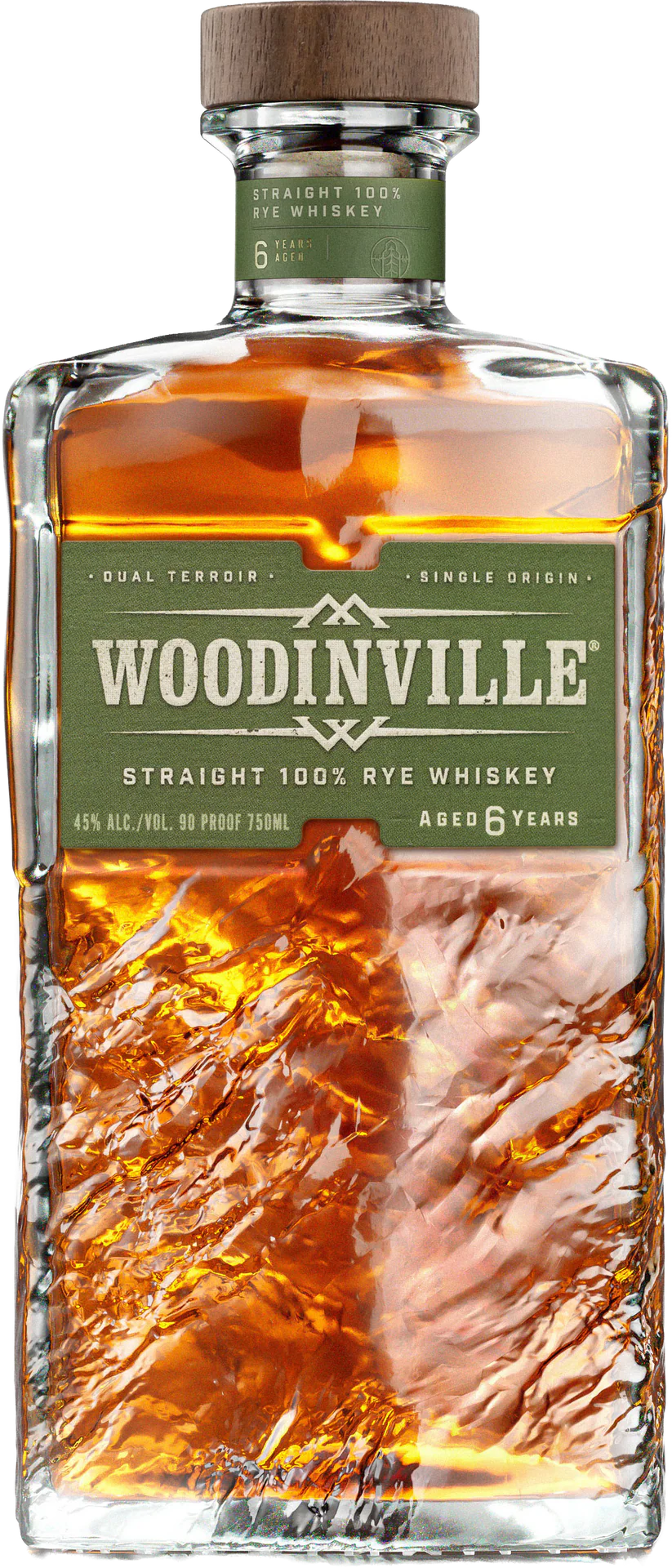 Woodinville Whiskey Straight 100% Rye Whiskey Aged 6 Years