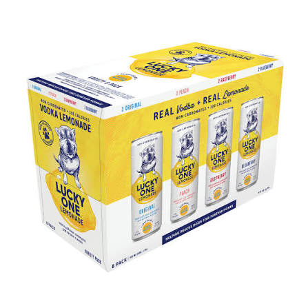 Lucky One Lemonade Variety 12oz 8 Pack Cans