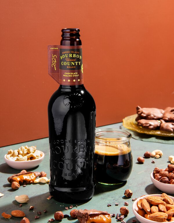 Goose Island Bourbon County Chocolate Praline Stout 2025 16.9oz Bottle