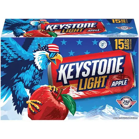 Keystone Light Apple 12oz 15 Pack Cans