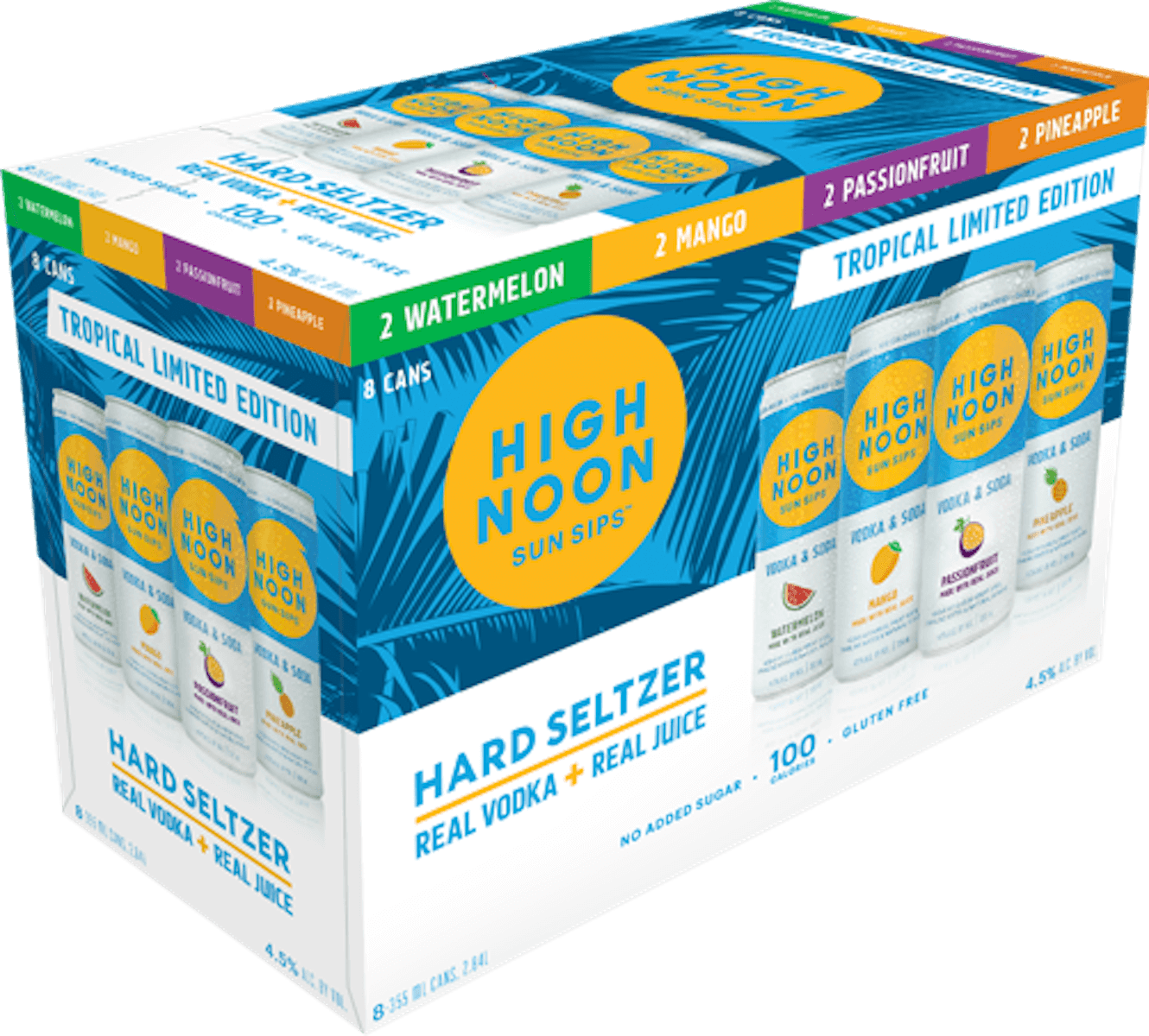 High Noon Hard Seltzer Tropical Variety 8 Pack