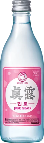 Jinro Is Back Zero Sugar Soju 375ml