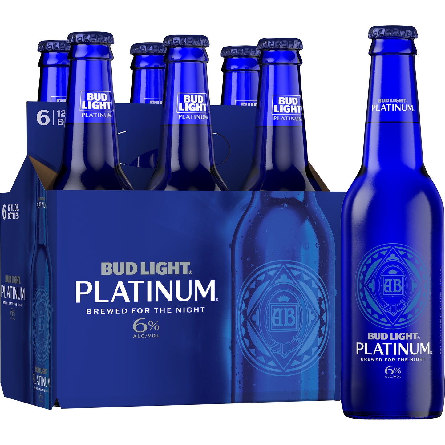 Bud Light Platinum 12oz 6 Pack Bottles