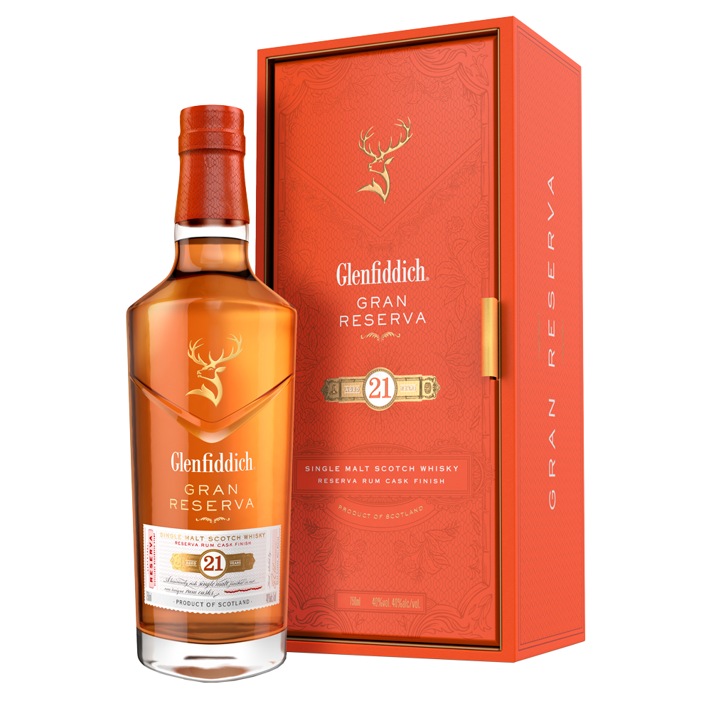 Glenfiddich 21 Year Old Gran Reserva Rum Cask Finish Single Malt Scotch Whisky