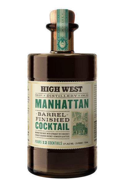 High West Manhattan Barrel Finished Whiskey Premixed Cocktail