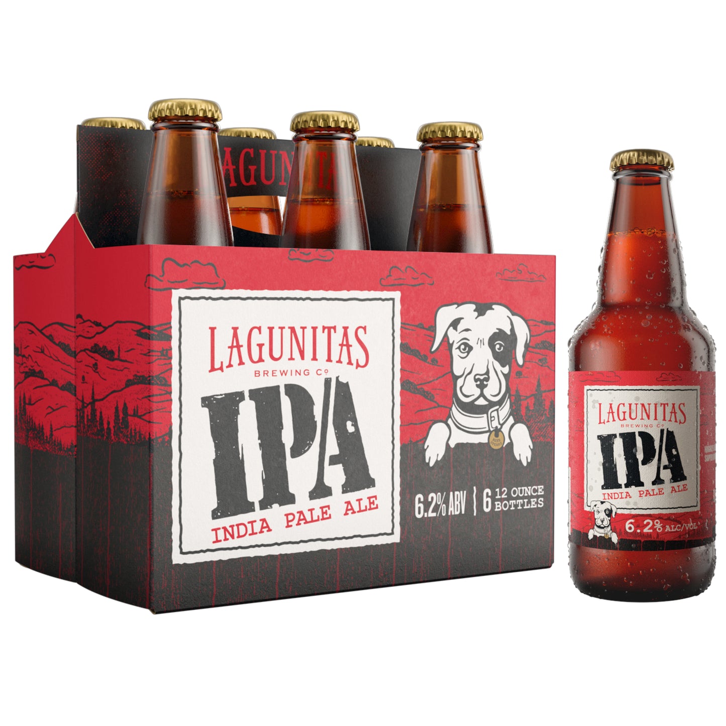 Lagunitas IPA 12oz 6 Pack Bottles