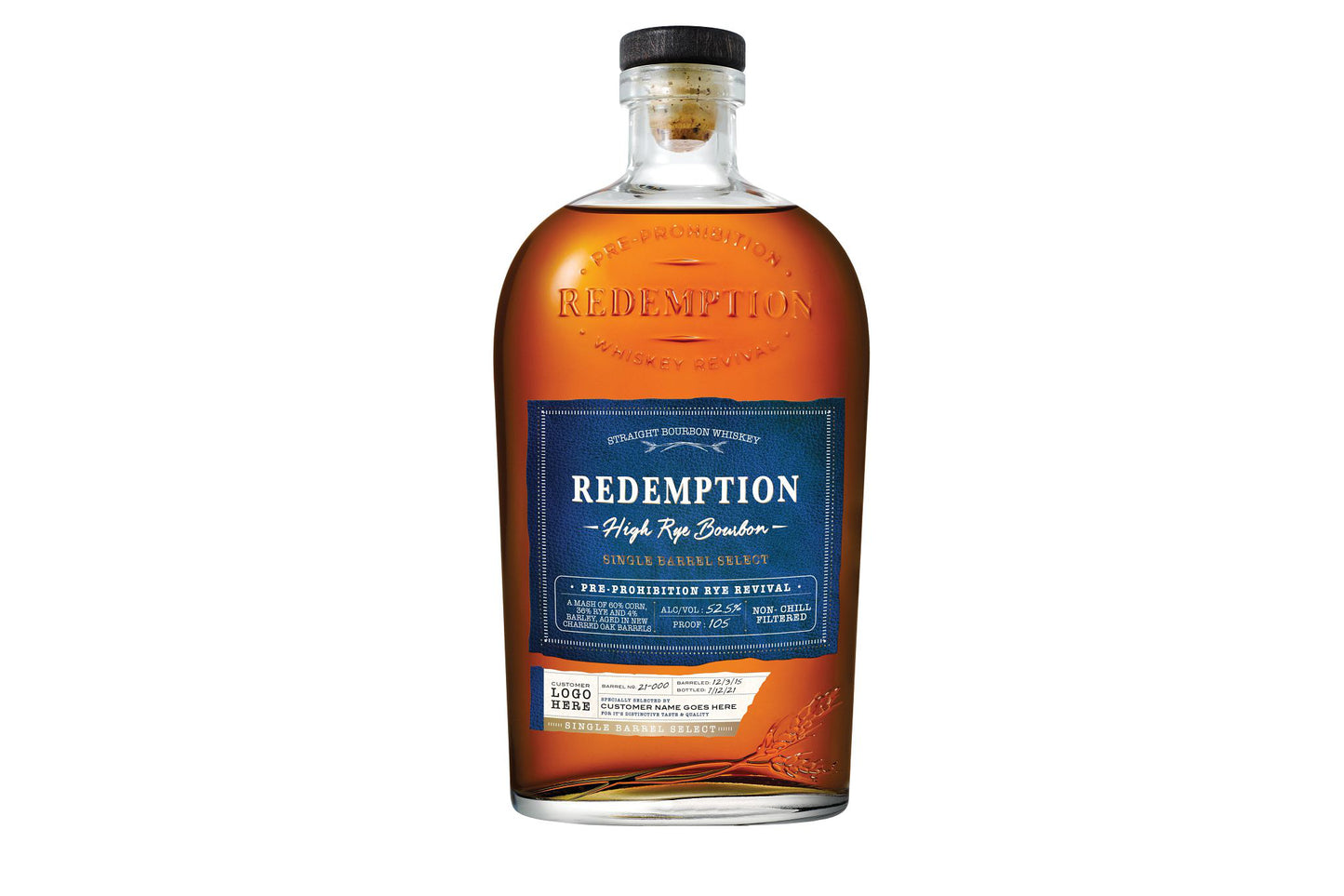Redemption High Rye Bourbon Single Barrel Select