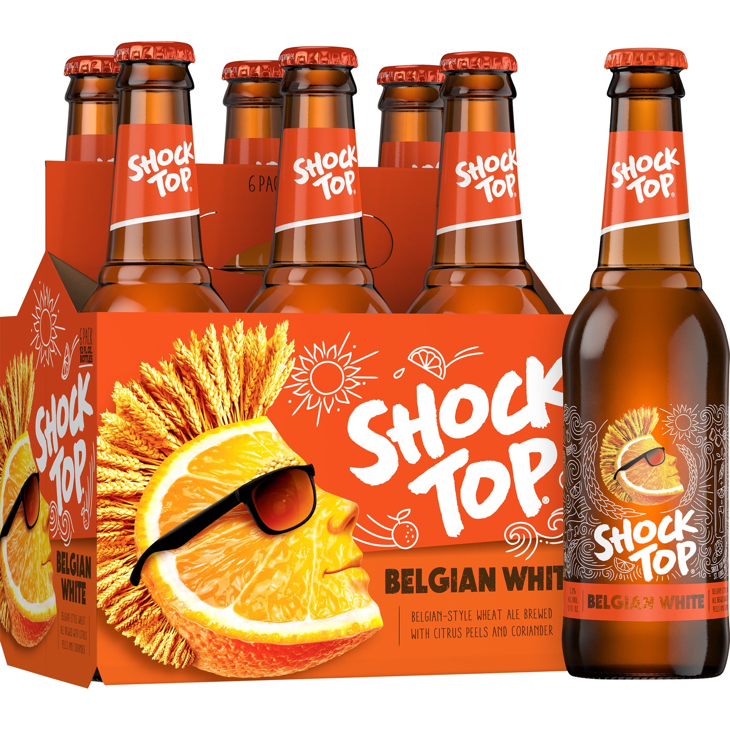 Shock Top Belgian White 12oz 6 Pack Bottles