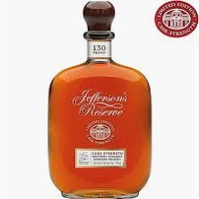 Jefferson's Reserve 8 Year Old Cask Strength Bourbon Limited Edition