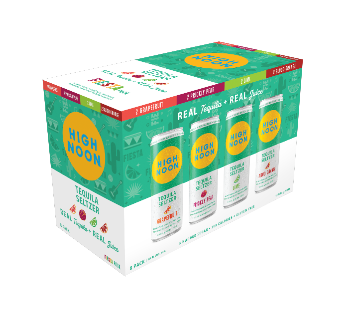 High Noon Hard Seltzer Tequila Fiesta Variety 8 Pack