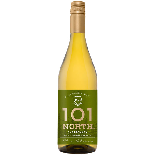 101 North™ Chardonnay California Wine, 750mL Bottle