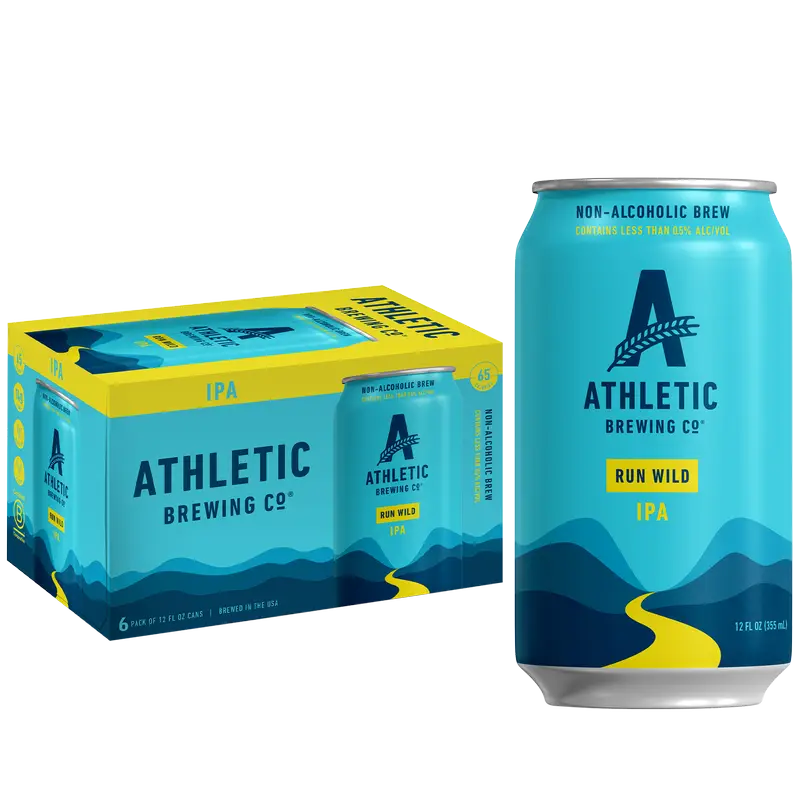 Athletic Brewing Run Wild IPA 12oz 6 Pack Cans