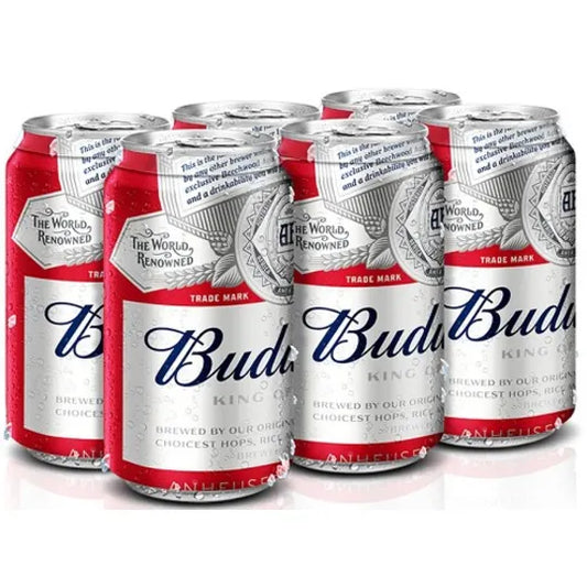 Budweiser 12oz 6 Pack Cans