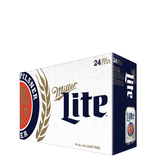 Miller Lite Lager 12oz 24 Pack Cans
