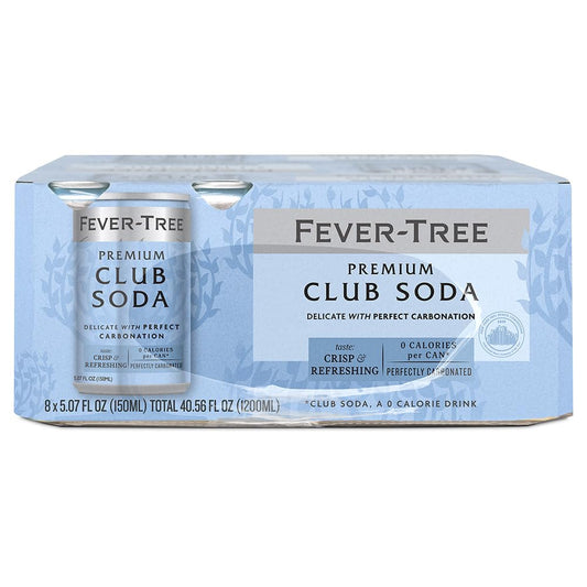 Fever-Tree Premium Club Soda 5oz 8 Pack Cans