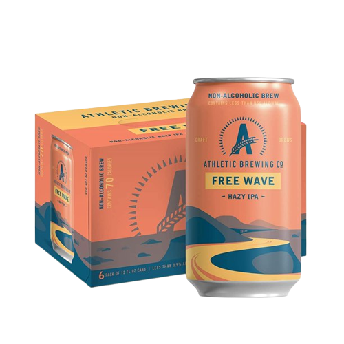 Athletic Brewing Free Wave Hazy IPA 12oz 6 Pack Cans