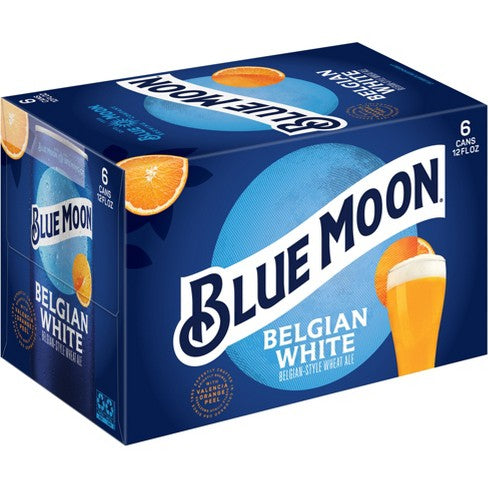 Blue Moon Belgian White 12oz 6 Pack Cans