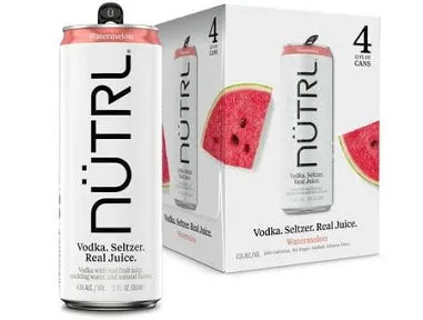 Nutrl Watermelon 12oz 4 Pack Cans