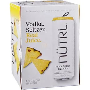 Nutrl Pineapple 12oz 4 Pack Cans