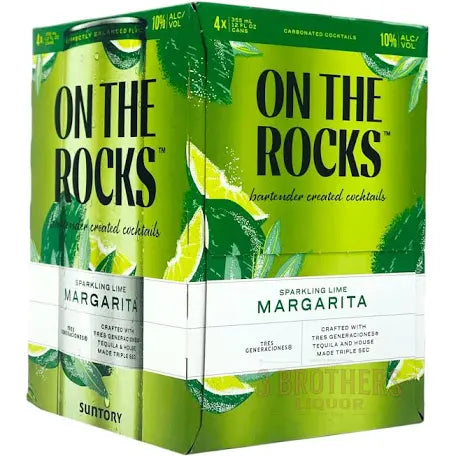 On The Rocks Sparkling Lime Margarita 12oz 4 Packs