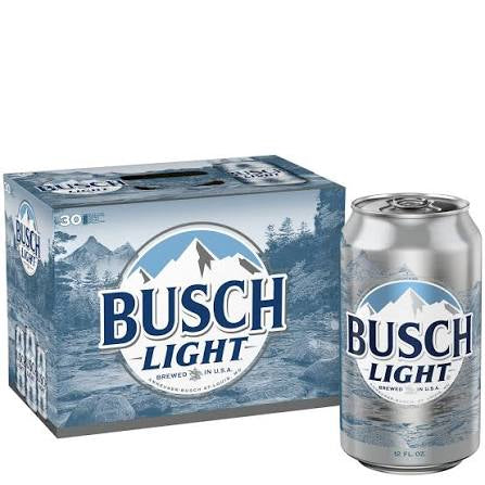 Busch Light 12oz 30 Pack Cans