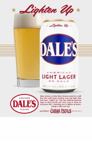 Dale’s American Light Lager 12oz 12 Pack Cans