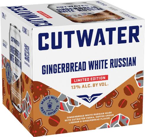 Cutwater Gingerbread White Russian 12oz 4 Pack Cans