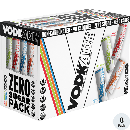 Vodkade Zero Sugar Pack 12oz 8 Pack Variety