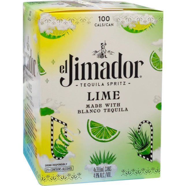 El Jimador Tequila Spritz Lime 12oz 4 Pack Cans