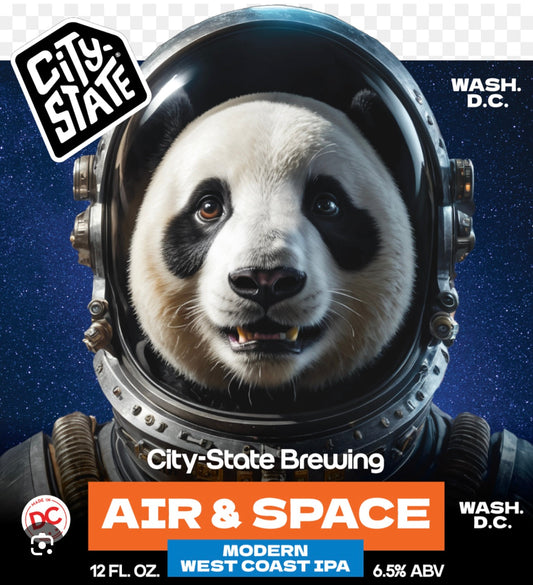 City-State Brewing Air & Space West Coast IPA 12oz 6 Pack Cans