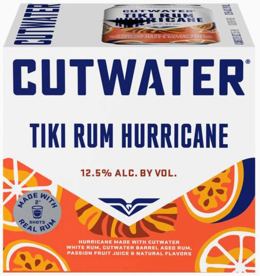 CUTWATER Tiki Rum Hurricane  12oz 4 Pack Cans