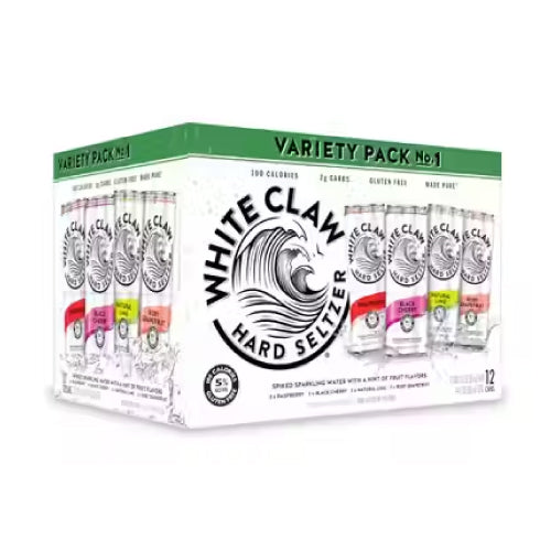 White Claw Hard Seltzer Variety Pack No. 1 12oz 12 Pack Cans