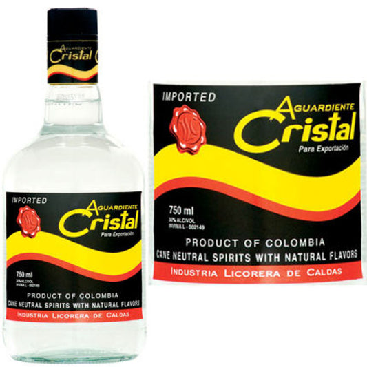 Aguardiente Cristal Colombian Liqueur