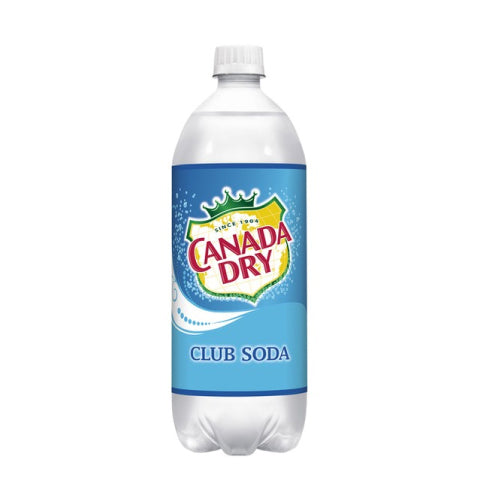 Canada Dry Club Soda 1L Bottle