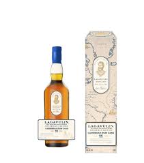 Lagavulin Offerman Edition Caribbean Rum Cask Finish is a 11-year-old single malt Scotch whisky