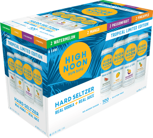 High Noon Hard Seltzer Tropical Variety 8 Pack