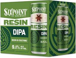Sixpoint Resin DIPA 12oz 6 Pack Cans