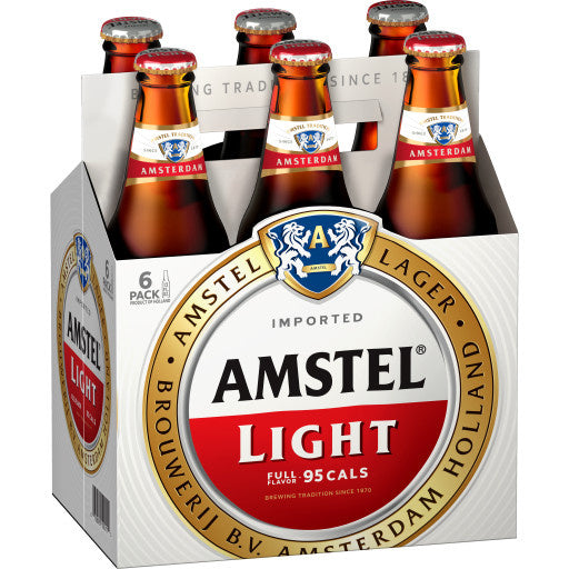 Amstel Light 12oz 6 Pack Bottles