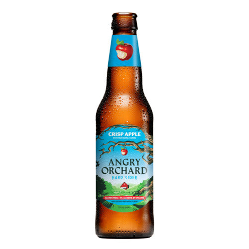 Angry Orchard Crisp Apple Hard Cider, Spiked 12oz 6 Pack Bottles