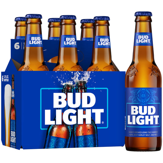 Bud Light 12oz 6 Pack bottle