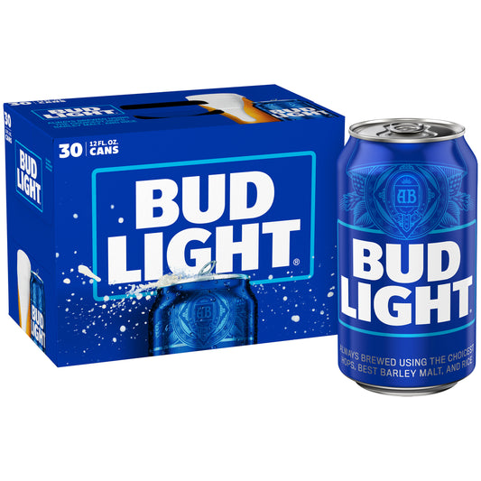 Bud Light 12oz 30 Pack Cans