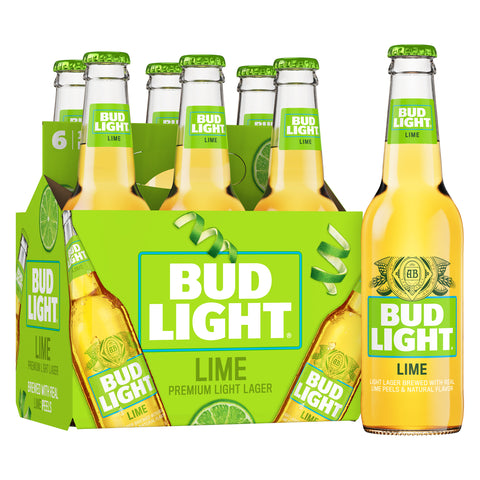Bud Light Lime 12oz 6 Pack Bottles