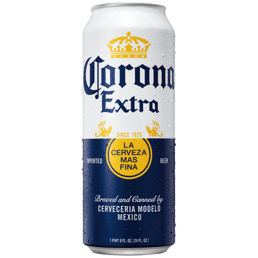 Corona Extra Lager Mexican Beer 24oz Can