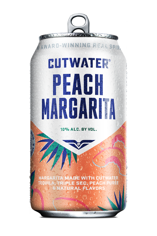 CUTWATER Peach Margarita 12oz 4 Pack Cans