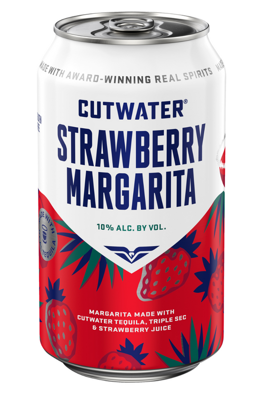 CUTWATER Strawberry Margarita 12oz 4 Pack Cans