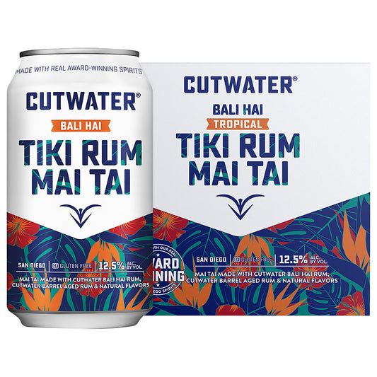 CUTWATER Tiki Rum Mai Tai 12oz 4 Pack Cans