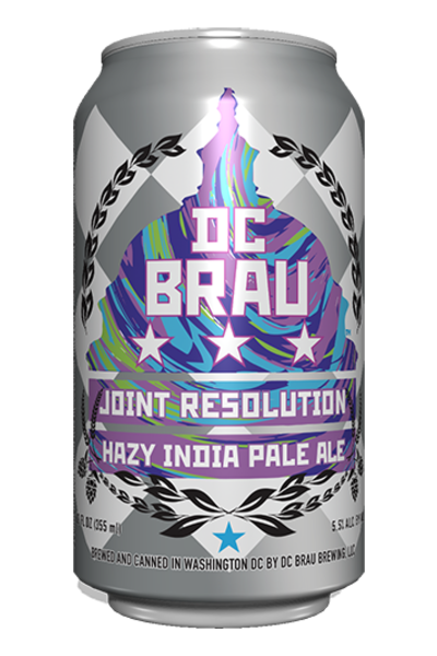 DC Brau Joint Resolution Hazy IPA 12o 6 Pack Cans