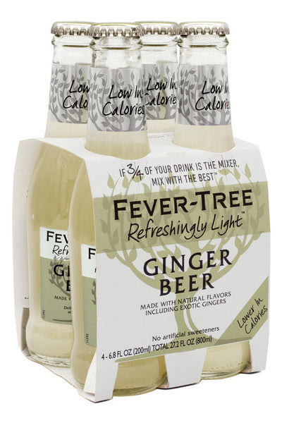 Fever-Tree Refreshingly Light Ginger Beer 6.8oz 4 Pack Bottles