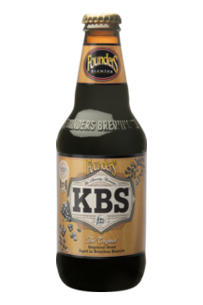 Founders KBS Bourbon Barrel-Aged Imperial Stout Beer 12oz 4 Pack Bottles