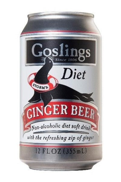Goslings Diet Stormy Ginger Beer 12oz 6 Pack Cans
